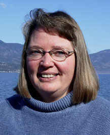Karen Autio at Okanagan Lake