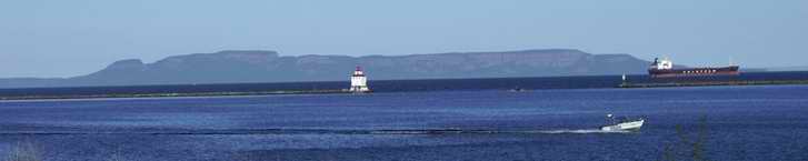 Sleeping Giant across from Thunder Bay